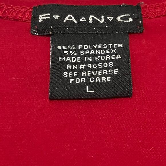 Red twist front tshirt y2k FANG - Picture 5 of 5